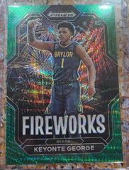 Keyonte George [Green Wave] #14 Basketball Cards 2023 Panini Prizm Draft Picks Fireworks Prices