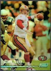 Steve Young [Refractor] #C6 Football Cards 1999 Stadium Club Chrome Preview Prices