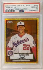 Juan Soto [Orange Yellow] Baseball Cards 2021 Topps Chrome Platinum Anniversary Prices