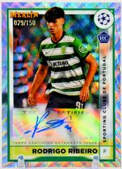 Rodrigo Ribeiro [Wave] #AC-RR Soccer Cards 2022 Topps Merlin Chrome UEFA Club Competitions Autographs Prices