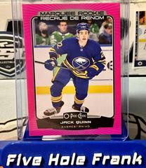 Jack Quinn [Neon Pink Border] #542 Hockey Cards 2022 O Pee Chee Prices
