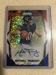 Mitchell Trubisky [Red White Blue Prizm] #RA-MT Football Cards 2017 Panini Prizm Rookie Autographs Prices