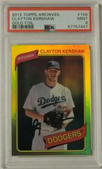 Clayton Kershaw [Gold Foil] Baseball Cards 2012 Topps Archives Prices