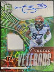 Tyler Boyd Football Cards 2022 Panini Spectra Vested Veterans Patch Autographs Prices