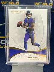 Lamar Jackson #9 Football Cards 2019 Panini Immaculate Collection Prices
