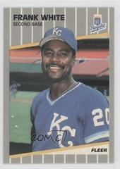 Frank White #297 Baseball Cards 1989 Fleer Glossy Prices