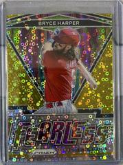 Bryce Harper [Gold Donut Circles] #FR-11 Baseball Cards 2021 Panini Prizm Fearless Prices