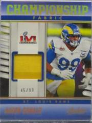 Aaron Donald [Gold] #CF-5 Football Cards 2023 Panini Absolute Championship Fabric Prices