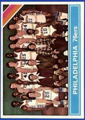 Philadelphia 76ers Checklist #216 Basketball Cards 1975 Topps Prices
