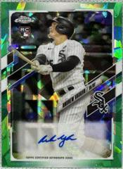Andrew Vaughn [Green] #RA-AV Baseball Cards 2021 Topps Chrome Sapphire Rookie Autographs Prices