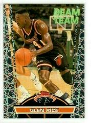Glen Rice #8 Basketball Cards 1992 Stadium Club Beam Team Prices