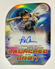 Pete Alonso #LIOA-PA Baseball Cards 2023 Topps Cosmic Chrome Launched Into Orbit Autographs Prices