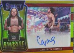 Cameron Grimes [Gold Prizm] #RA-CGR Wrestling Cards 2022 Panini Select WWE Ringside Action Signatures Prices