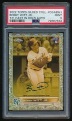Bobby Witt Jr. Baseball Cards 2022 Topps Gilded Collection Chrome Cast in Gold Autographs Prices