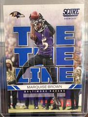 Marquise Brown [Showcase] Football Cards 2022 Panini Score Toe the Line Prices