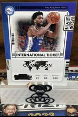 Joel Embiid #24 Basketball Cards 2021 Panini Contenders International Ticket Prices