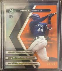 Julio Rodriguez [Orange] Baseball Cards 2022 Bowman Platinum Prices