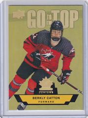 Berkly Catton #GT-11 Hockey Cards 2023 Upper Deck Team Canada Juniors Go To The Top Prices