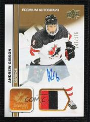 Andrew Gibson [Autograph Patch] #33 Hockey Cards 2023 Upper Deck Team Canada Juniors Prices