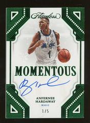Anfernee Hardaway [Emerald] #34 Basketball Cards 2022 Panini Flawless Momentous Autograph Prices