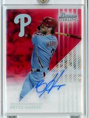 Bryce Harper [Red] #STA-BH Baseball Cards 2022 Bowman Sterling Tek Autographs Prices