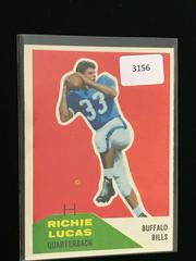 Richie Lucas Football Cards 1960 Fleer Prices