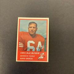Bud McFadin Football Cards 1963 Fleer Prices