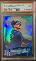 Mike Brosseau [Blue Frosting Holographic Foilboard] #23 Baseball Cards 2020 Topps X Steve Aoki Prices