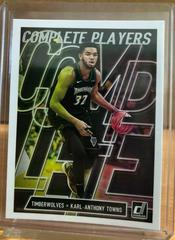 Karl Anthony Towns #2 Basketball Cards 2019 Panini Donruss Complete Players Prices