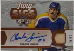 Charlie Simmer [Platinum] Hockey Cards 2021 Leaf Lumber Twig Sigs Prices