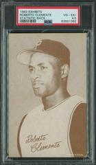 Roberto Clemente Baseball Cards 1963 Exhibits Statistic Back Prices
