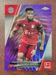 Alphonso Davies [Purple Refractor] #82 Soccer Cards 2021 Topps Chrome Bundesliga Prices