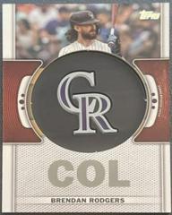 Brendan Rodgers Baseball Cards 2023 Topps Team Logo Patch Prices