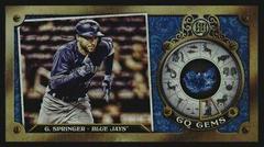 George Springer [Indigo Foil] #GGM-11 Baseball Cards 2022 Topps Gypsy Queen Gems Minis Prices