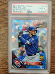 Kris Bryant #350 Baseball Cards 2016 Topps Chrome Sapphire Prices