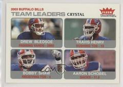Drew Bledsoe, Travis Henry, Bobby Shaw, Aaron Schobel [Crystal] #2 Football Cards 2004 Fleer Tradition Prices