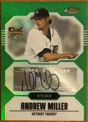 Andrew Miller [Green Refractor Autograph] Baseball Cards 2007 Finest Prices