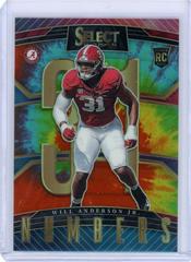 Will Anderson Jr. [Tie Dye] #SN-WA Football Cards 2023 Panini Select Draft Picks Numbers Prices