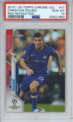 Christian Pulisic [Red Refractor] #47 Soccer Cards 2019 Topps Chrome UEFA Champions League Prices