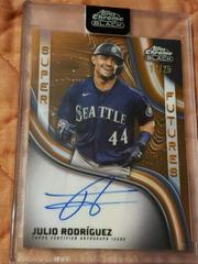 Julio Rodriguez [Orange] #SFA-JR Baseball Cards 2023 Topps Chrome Black Super Futures Autographs Prices