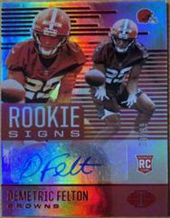 Demetric Felton [Red] #RS-DF Football Cards 2021 Panini Illusions Rookie Signs Autographs Prices