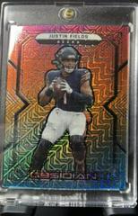 Justin Fields [Neon Mojo] #22 Football Cards 2022 Panini Obsidian Prices