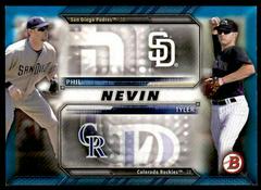 Phil Nevin, Tyler Nevin [Blue] #FT-N Baseball Cards 2016 Bowman Family Tree Prices