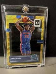 Jaden Ivey [Gold Wave] Basketball Cards 2022 Panini Donruss Optic The Rookies Prices
