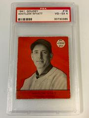 Whitlow Wyatt [Red Background] Baseball Cards 1941 Goudey Prices