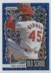 Bob Gibson [Blue Velocity] #OS-3 Baseball Cards 2021 Panini Prizm Old School Prices