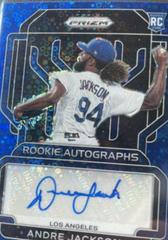 Andre Jackson [Blue Donut Circles Prizm] #RA-AN Baseball Cards 2022 Panini Prizm Rookie Autographs Prices
