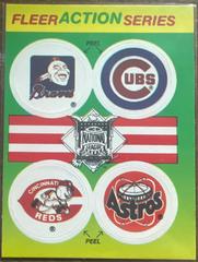 Braves, Cubs, Reds, Astros Baseball Cards 1990 Fleer Action Series Stickers Prices
