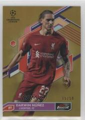 Darwin Nunez [Gold] #27 Soccer Cards 2022 Topps Finest UEFA Club Competitions Prices