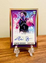 Armoni Brooks [Gold] Basketball Cards 2021 Panini Recon Rookie Signatures Prices